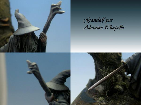 Gandalf au bord du lac de la Moria